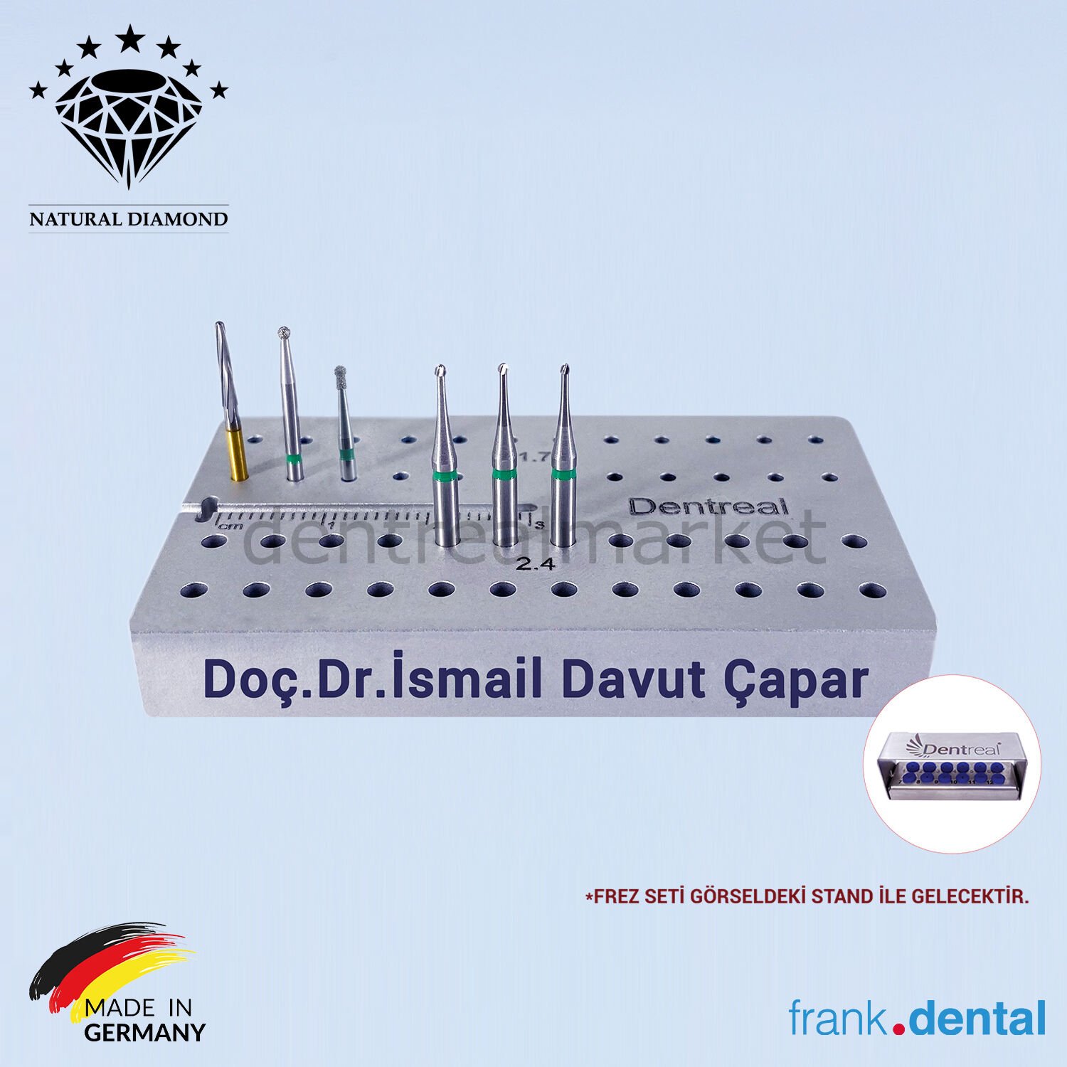 Doç.Dr.İsmail Davut Çapar Endodonti Frez Seti