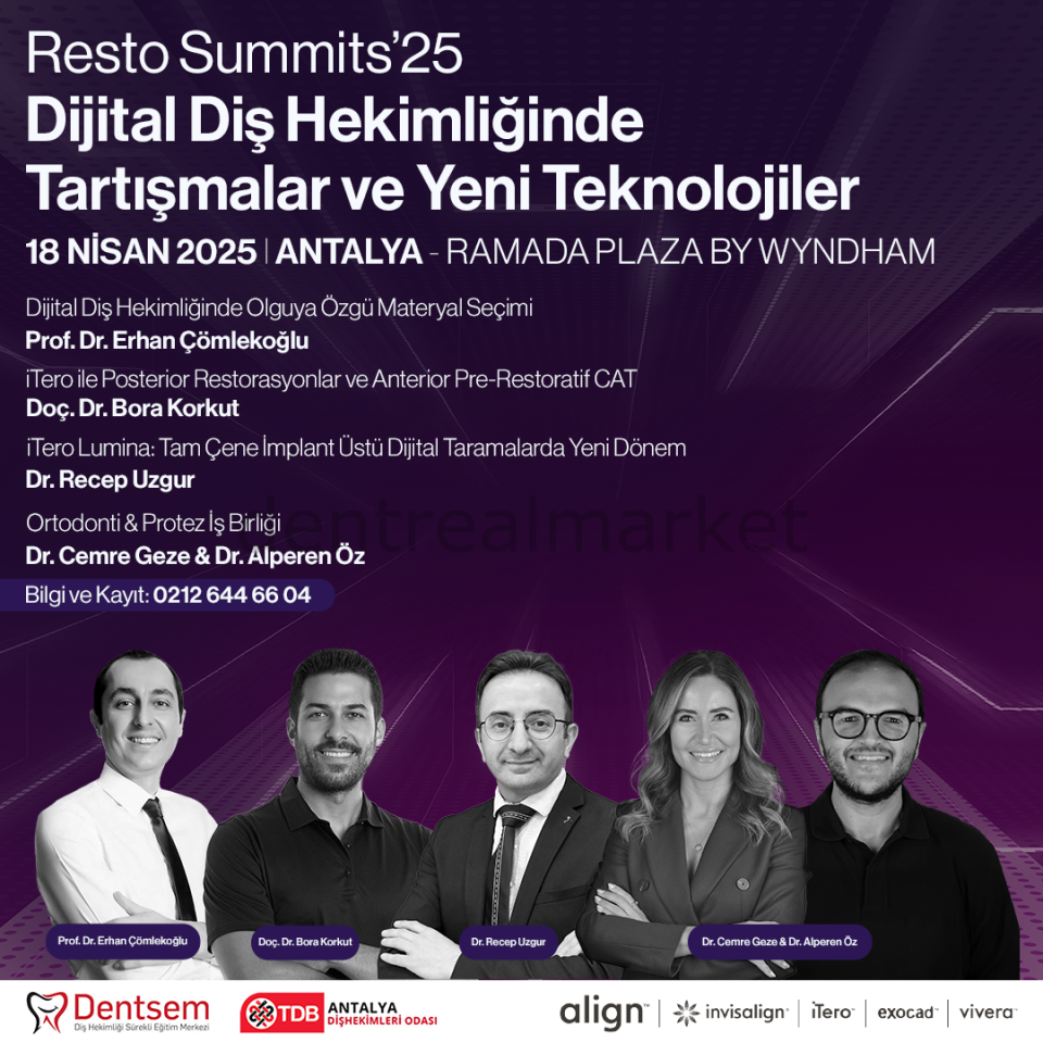 RESTO-SUMMITS 2025 - Dijital Diş Hekimliğinde Tartışmalar ve Yeni Teknolojiler