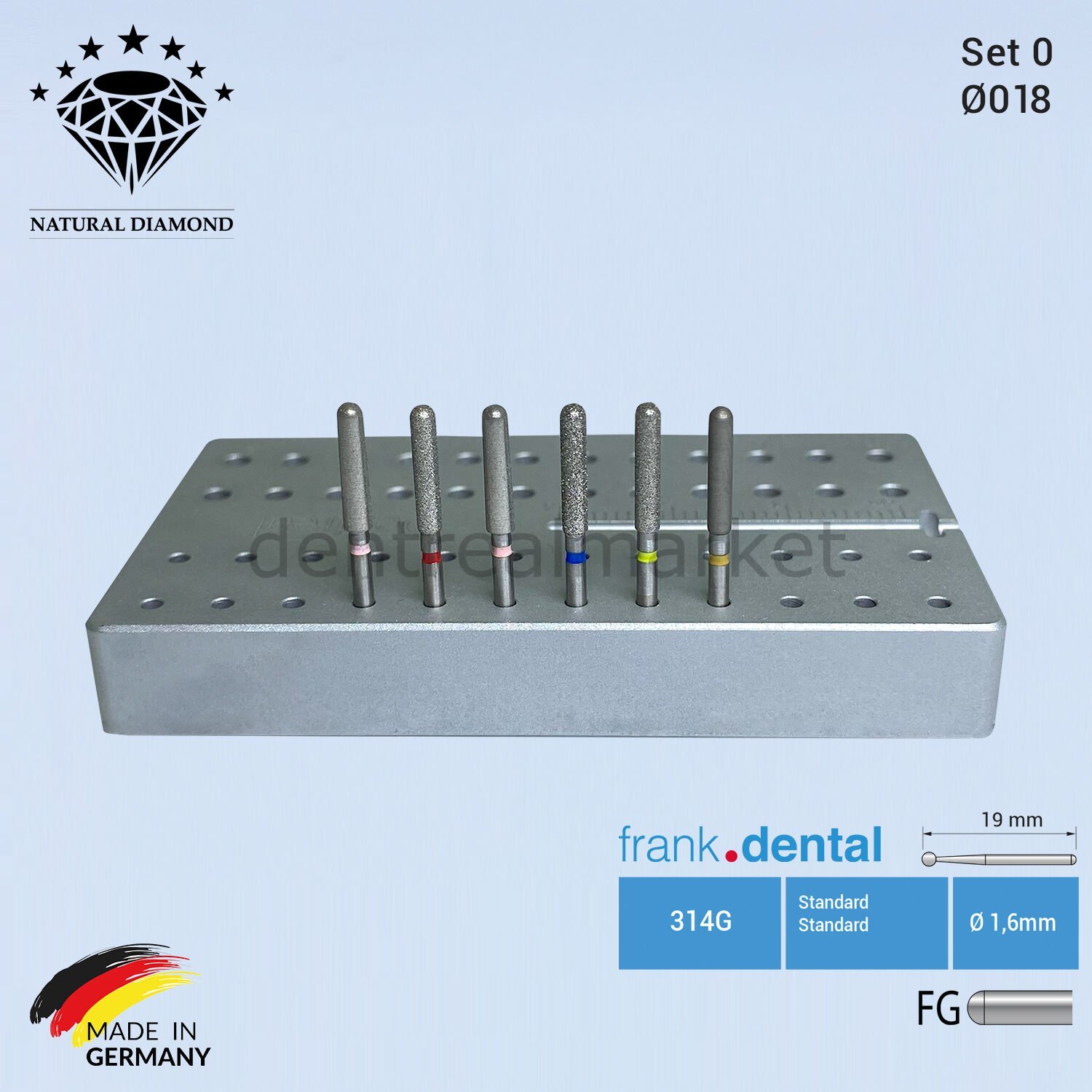 İntraoral Zirkon Frez Seti 6'lı - ZR0364